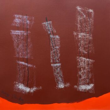 Painting titled "La Grande-Motte" by Pierre Bastaroli, Original Artwork, Acrylic