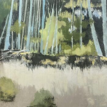 Painting titled "Des racines et enfi…" by Guillaume De Baudus, Original Artwork, Oil