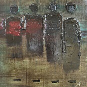Peinture intitulée "Bonzini team" par Laurent Bibas , Œuvre d'art originale, Huile
