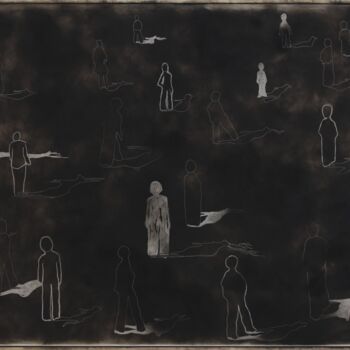 Drawing titled "Mood Board (# Ombre…" by Muriel Malchus, Original Artwork