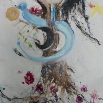 Peinture intitulée "Lilith et son Ascen…" par Lumina Wang, Œuvre d'art originale, Huile