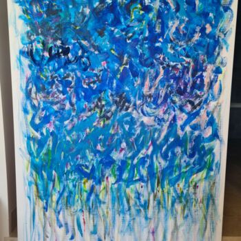 Painting titled "Marée haute" by Monica Dehaeze , Original Artwork, Acrylic
