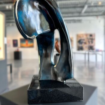 Sculpture titled "Elephant's Whispers…" by Fredric Lean, Original Artwork, Bronze