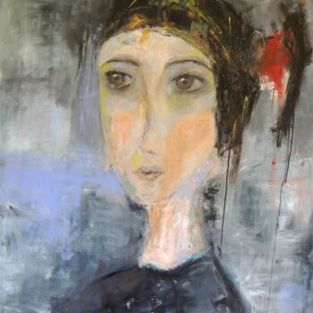 Peinture intitulée "GARDE LE SECRET " par Eleni Pappa Tsantilis, Œuvre d'art originale, Huile