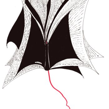 Drawing titled "Ogm Livre 02" by Maurice Amzallag Mo, Original Artwork, Digital Print