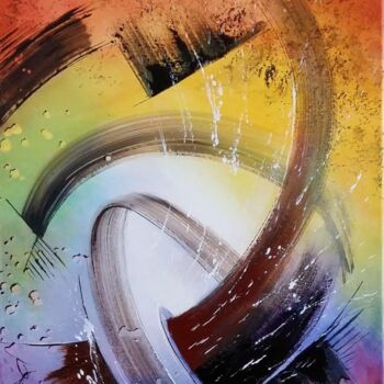 Peinture intitulée "ÄBYHOJ" par Patrice Bru, Œuvre d'art originale, Acrylique