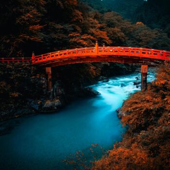 Photography titled "Yamasugeno-Jabashi" by Pascal Potier, Original Artwork, Aluminium