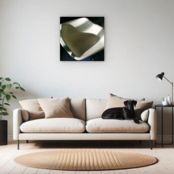 Printmaking titled "Ombre en coeur" by Jean Robert  Franco, Original Artwork, Analog Print
