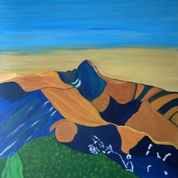 Peinture intitulée "Canigou" par Violette Guardia Decoin, Œuvre d'art originale, Acrylique Monté sur Châssis en bois