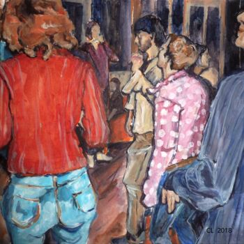 Painting titled "P1060008A" by Carole Leprince, Original Artwork, Acrylic