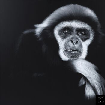 Painting titled "Funambule - Emmanue…" by Emmanuel Cerda, Original Artwork, Acrylic