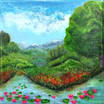 Peinture intitulée "Un coin de nature" par Clauzan, Œuvre d'art originale, Acrylique Monté sur Châssis en bois