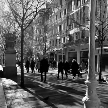Photographie intitulée " JE MARCHE SEUL..." par Christian Lefevre, Œuvre d'art originale, Impression numérique