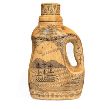 Sculpture titled "No. 322 of the Poly…" by Duke Riley, Original Artwork, Oil