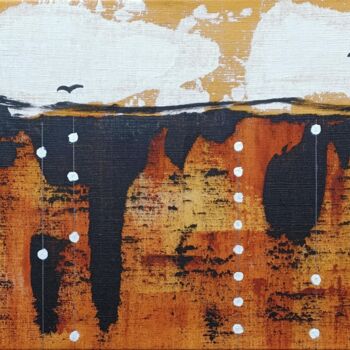 Painting titled "Horizon 2 " by Amélie Romet, Original Artwork, Acrylic