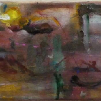Painting titled "Fall or Fly ?" by Lumina Wang, Original Artwork, Oil