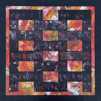 Peinture intitulée "Jugement dernier " par Roland  Bousquet, Œuvre d'art originale, Acrylique