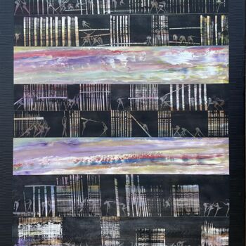 Painting titled "Vibrations " by Roland  Bousquet, Original Artwork, Acrylic