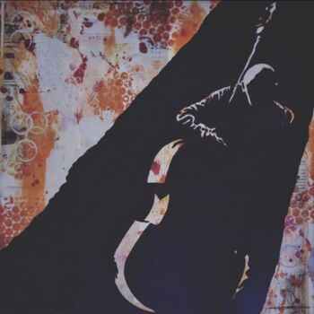 Collages titled "Zicos #2" by Microcosme , Original Artwork, Acrylic