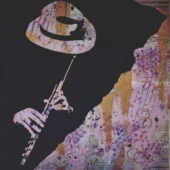 Collages titled "Zicos #3" by Microcosme , Original Artwork, Acrylic
