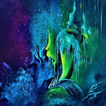 Painting titled "MEERWALD" by Patrice Bru, Original Artwork, Acrylic