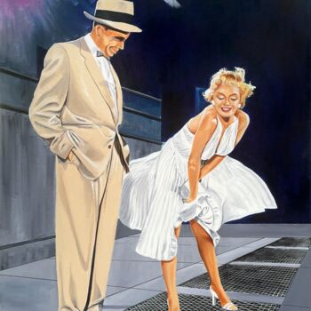 Painting titled "7 ans de réflexion" by Jean-Jacques Venturini, Original Artwork, Oil