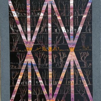 Painting titled "Promenades en forêt…" by Roland  Bousquet, Original Artwork, Acrylic