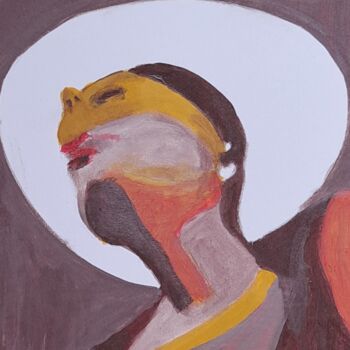 Painting titled "Élégante " by Jean Marc Bramy, Original Artwork, Acrylic