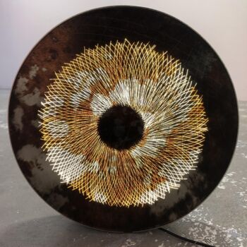 Peinture intitulée "Spira" par Claudia Meyer, Œuvre d'art originale, Acier inoxydable