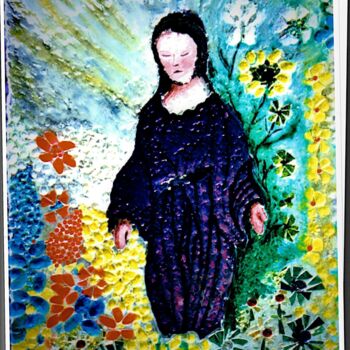 Painting titled "Bernadette 001" by Danart, Original Artwork, Resin