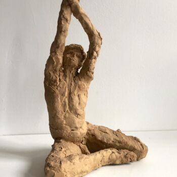 Sculpture titled "Inaccessible" by Dominique Ganiage, Original Artwork, Clay