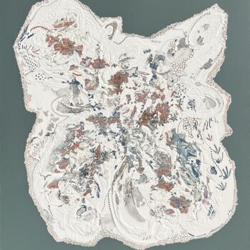 Painting titled "Mémoire #1" by Candice Lartigue, Original Artwork, Acrylic