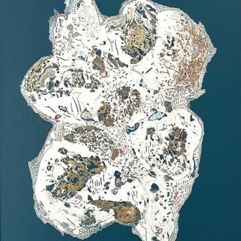 Painting titled "Mémoire #2" by Candice Lartigue, Original Artwork, Acrylic