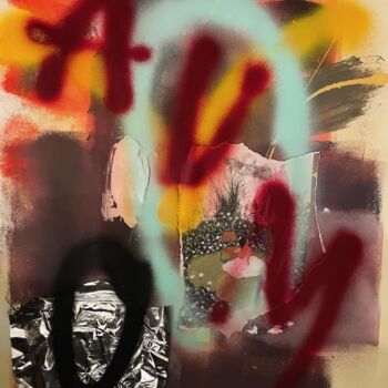 Collages titled "Observe" by Charles Le Doux, Original Artwork, Acrylic