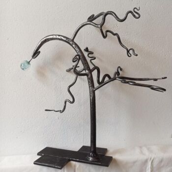 Sculpture titled "ARBRE DE LA CONNAIS…" by Thierry Jamme/ Des Choses À Fer, Original Artwork, Stainless Steel