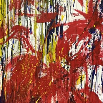 Ζωγραφική με τίτλο "Exaltation" από Audrey Steiner, Αυθεντικά έργα τέχνης, Ακρυλικό