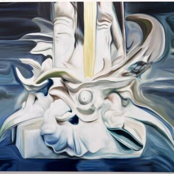 Peinture intitulée "Georges et la viole…" par Camille Beauplan, Œuvre d'art originale, Huile