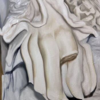 Painting titled "This is the hand" by Camille Beauplan, Original Artwork, Oil