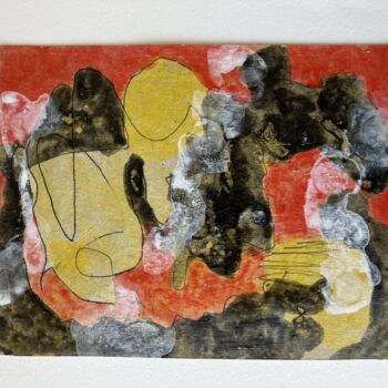 Painting titled "Je ne suis jamais a…" by Marcello Caballero, Original Artwork, Acrylic