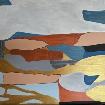 Peinture intitulée "REVE D ANNA" par Violette Guardia Decoin, Œuvre d'art originale, Acrylique Monté sur Châssis en bois