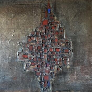 Painting titled "CHRISTMAS TREE" by Laurent Bibas , Original Artwork, Oil