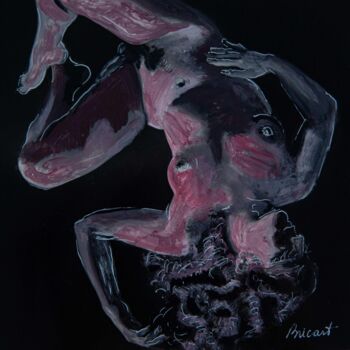 Dessin intitulée "ELLE-LUI-6" par  Bricart, Œuvre d'art originale, Papier