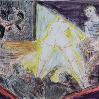 Drawing titled "ELLE-LUI-10" by  Bricart, Original Artwork, Paper