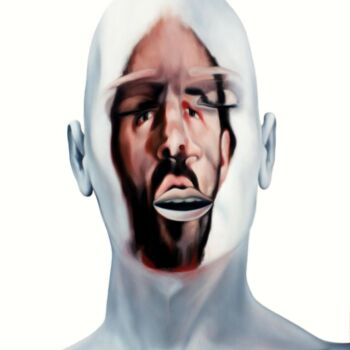Peinture intitulée "Face FS56 Raw Sympo…" par Christophe Avella Bagur, Œuvre d'art originale, Huile