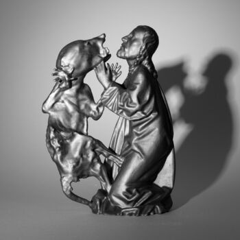 Sculpture intitulée "ChristCapacabra" par Guykayser, Œuvre d'art originale, Résine