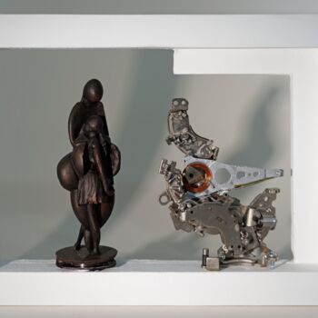 Sculpture titled "DD66" by Guykayser, Original Artwork, Aluminium