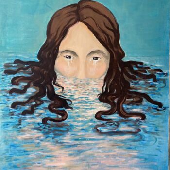 Painting titled "Gorgone, série May…" by Aude Monier, Original Artwork, Acrylic