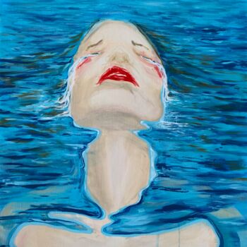 Painting titled "Chagrin, série May…" by Aude Monier, Original Artwork, Acrylic