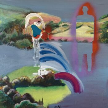 Painting titled "Nothing" by Frédéric Batard, Original Artwork, Oil