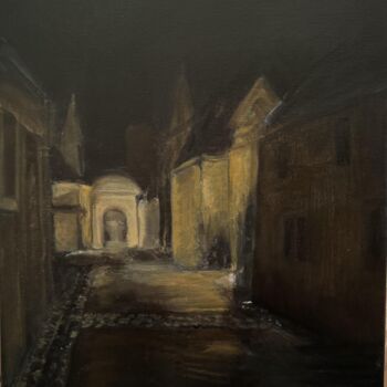 Painting titled "bayeux" by Helene C, Original Artwork, Oil